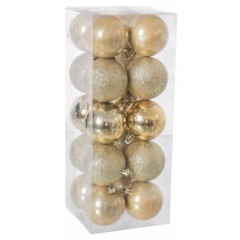 Bolas de Navidad Dorado Plástico 6 x 6 x 6 cm (20 Piezas) (20 Unidades) Precio: 10.95000027. SKU: B14W3TL8ZE