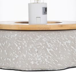 Lámpara de mesa LÁMPARAS INDUSTRIALES Gris Cristal Cemento 60 W 240V 19,5 x 19,5 x 25 cm