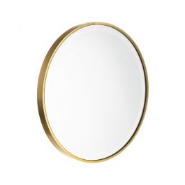 Espejo de pared 40 x 2,8 x 40 cm Cristal Dorado Aluminio