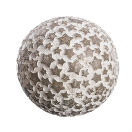 Bolas Decoración Gris Blanco 10 x 10 x 10 cm (8 Unidades) Bolas Decoración Gris Blanco 10 x 10 x 10 cm (8 Unidades)
