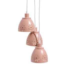 Lámpara de Techo 20 x 20 x 95 cm Rosa Metal