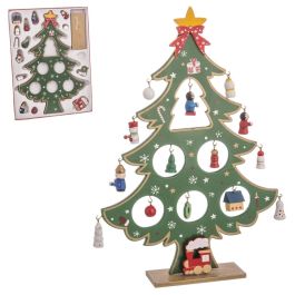 Adorno Navideño Multicolor Madera MDF Árbol de Navidad 26 cm Precio: 8.49999953. SKU: B1BQZRGF36