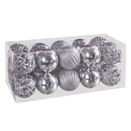 Bolas de Navidad Plateado Plástico 5 x 5 x 5 cm (20 Unidades) Precio: 7.49999987. SKU: B126EZZ74C