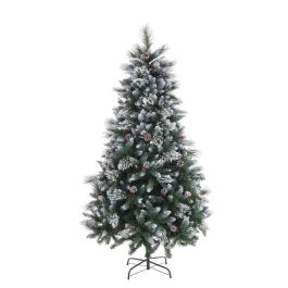 Árbol de Navidad Blanco Rojo Verde Natural PVC Metal Polietileno Plástico 180 cm Precio: 142.95000016. SKU: B17MFN5RJ4