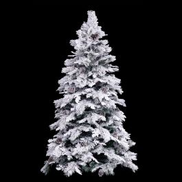 Árbol de Navidad Blanco Verde PVC Metal Polietileno 210 cm