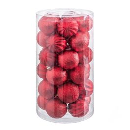 Bolas de Navidad Rojo Plástico 6 x 6 x 6 cm (30 unidades) Precio: 14.95000012. SKU: B17KC884X3
