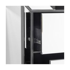 Mesita de Noche BRIGHT 50 x 40 x 68 cm Espejo Cristal DMF Mesita de Noche BRIGHT 50 x 40 x 68 cm Espejo Cristal DMF