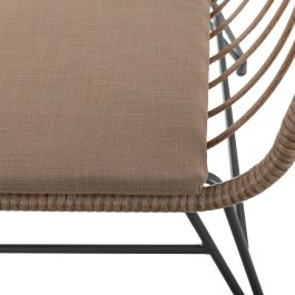 Silla de Jardín Ariki 65 x 62 x 76 cm ratán sintético Acero Grafito