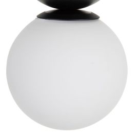 Lámpara de Techo 13,8 x 13,8 x 25,8 cm Cristal Metal Blanco