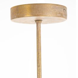 Lámpara de Techo Hojas Dorado Metal 23 x 23 x 25 cm Lámpara de Techo Hojas Dorado Metal 23 x 23 x 25 cm