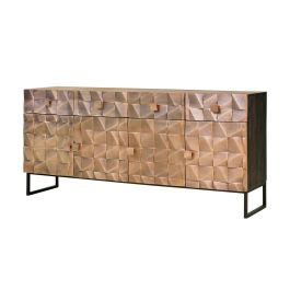 Aparador Alexandra House Living Marrón oscuro Bronce Madera de mango 170 x 80 x 42 cm Precio: 2263.030088. SKU: B1342LBZPW