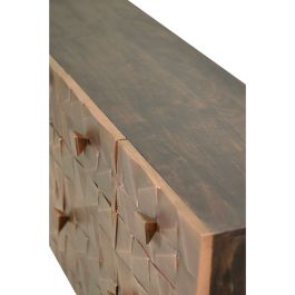 Aparador Alexandra House Living Marrón oscuro Bronce Madera de mango 170 x 80 x 42 cm