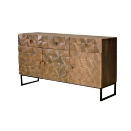 Aparador Alexandra House Living Marrón oscuro Bronce Madera de mango 142 x 80 x 42 cm Precio: 1946.3159759999999. SKU: B139BDZYBX