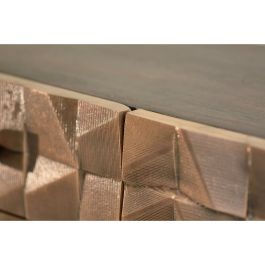 Aparador Alexandra House Living Marrón oscuro Bronce Madera de mango 142 x 80 x 42 cm