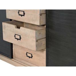 Aparador Alexandra House Living Gris Natural madera y metal 160 x 85 x 40 cm