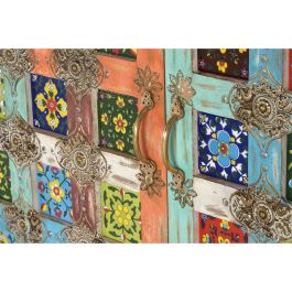Aparador Alexandra House Living Blanco Multicolor Metal Madera de mango 90 x 90 x 40 cm
