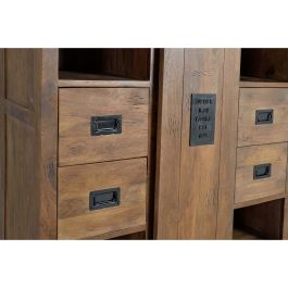 Aparador Alexandra House Living Natural Metal Madera de acacia 140 x 170 x 45 cm