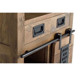 Aparador Alexandra House Living Natural Metal Madera de acacia 75 x 90 x 40 cm