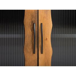 Aparador Alexandra House Living Negro Metal Madera de mango 190 x 80 x 40 cm