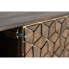 Aparador Alexandra House Living Nogal Metal Madera de mango 145 x 77 x 40 cm