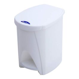 Cubo de Basura con Pedal Plastiken Blanco PVC Precio: 14.95000012. SKU: S7904317
