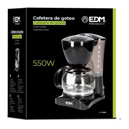 Cafetera de goteo 6 tazas 550w edm