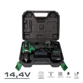 Kit maletin taladro/atornillador a bateria lithium-ion 14,4v 20x24cm koma tools