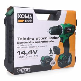 Kit maletin taladro/atornillador a bateria lithium-ion 14,4v 20x24cm koma tools