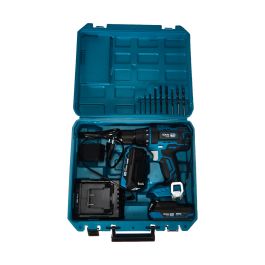 Kit maletin taladro percutor/atornillador 20v con 2 baterias 2.0a y cargador 22,5x20,3cm koma tools
