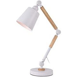 Flexo/Lámpara de escritorio EDM Blanco Metal 60 W E27 Ø 18 x 53 cm