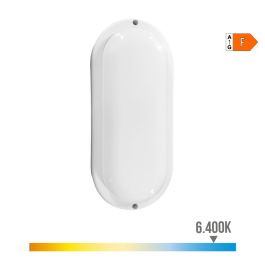 Aplique oval led con sensor crepuscular y movimiento 18w 1820lm 6.400k edm