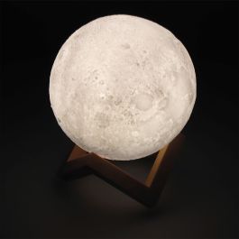 Lampara de luna en 3D dos tonalidades de luz ø15cm