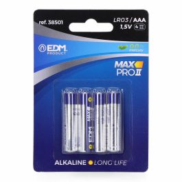 Pila edm alkalina long life aaa - lr03 1,5v (blister 4 unid.) ø10,5x44,5mm Precio: 1.8149993829. SKU: B1656NJ65X