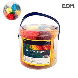 Bridas Nailon EDM 1000 Unidades Multicolor