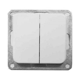 Doble interruptor empotrar "serie term" blanco 70x30x70mm (bolsa blister) Precio: 3.1339001936. SKU: S7916288