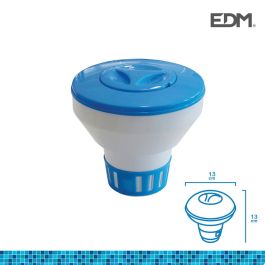 Dispensador de quimicos flotante (granulado o pastillas) pequeño ø13x13cm edm