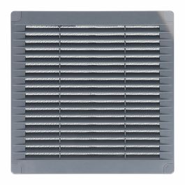 Rejilla ventilación cuadrada con tapones y mosquitera 100x100x7mm abs gris Precio: 3.0250004356. SKU: B1A8F4HMMZ