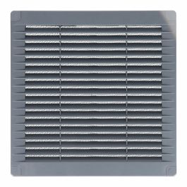 Rejilla ventilación cuadrada con tapones y mosquitera 150x150x7mm abs gris Precio: 3.3758998184999998. SKU: B14KE68GC9