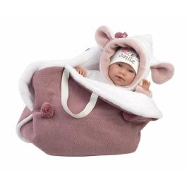 Muñeca Lala Llorona con Saquito Rosa.42 cm