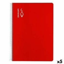 Cuaderno ESCOLOFI Din A4 50 Hojas 8 mm Rojo (5 Unidades) Precio: 22.94999982. SKU: B19RBP9EBW