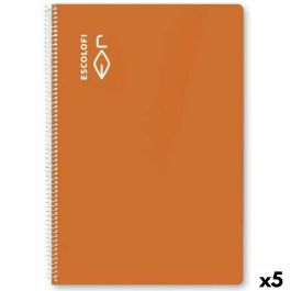 Cuaderno ESCOLOFI Naranja Din A4 50 Hojas (5 Unidades)
