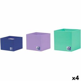 Set de Cajas Organizadoras Apilables Oxford Cartón (4 Unidades) 3 Piezas Precio: 43.94999994. SKU: B13TBBLXB2