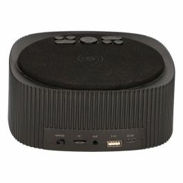Radio Despertador con Cargador Inalámbrico KSIX TP-8427542105581_BXCQI12N_Vendor Bluetooth 10W Negro