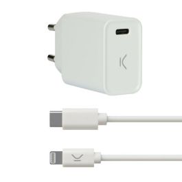 Cargador USB Iphone KSIX Apple-compatible Blanco