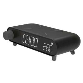 Reloj Despertador KSIX Carga inalámbrica Negro Precio: 20.9500005. SKU: S1905454