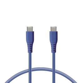 Cable de Datos/Carga con USB KSIX Azul 1 m Precio: 8.94999974. SKU: S1906080