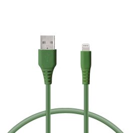 Cable de Datos/Carga con USB KSIX Verde 1 m Precio: 13.95000046. SKU: S1906078