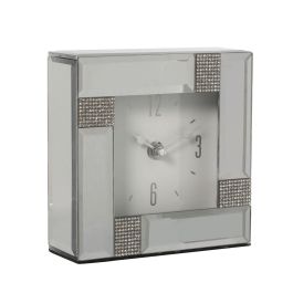 Reloj de Mesa Alexandra House Living Gris Cristal Espejo 14 x 4 x 14 cm Precio: 22.7359005566. SKU: B13Y5B5PDD