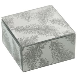 Caja-Joyero Alexandra House Living Gris Cristal Espejo 12 x 6 x 12 cm Precio: 21.7679005929. SKU: B1HHYQ4KW2