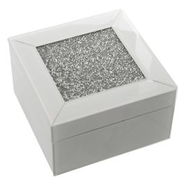 Caja-Joyero Alexandra House Living Blanco Cristal 14 x 8 x 14 cm Precio: 29.753899927399996. SKU: B1BGG4GBRG